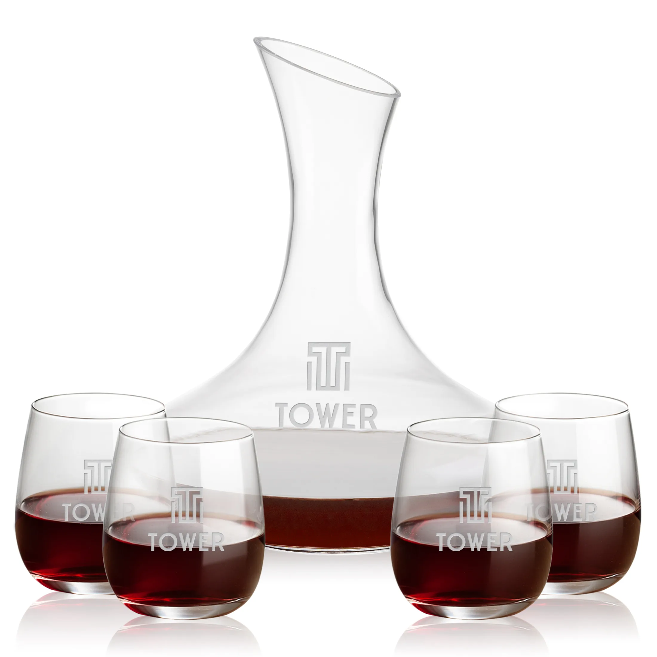 Carafe & 4 Stemless