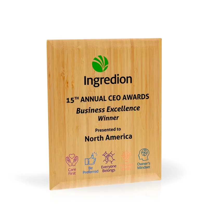 Zen Bamboo Plaque - Small