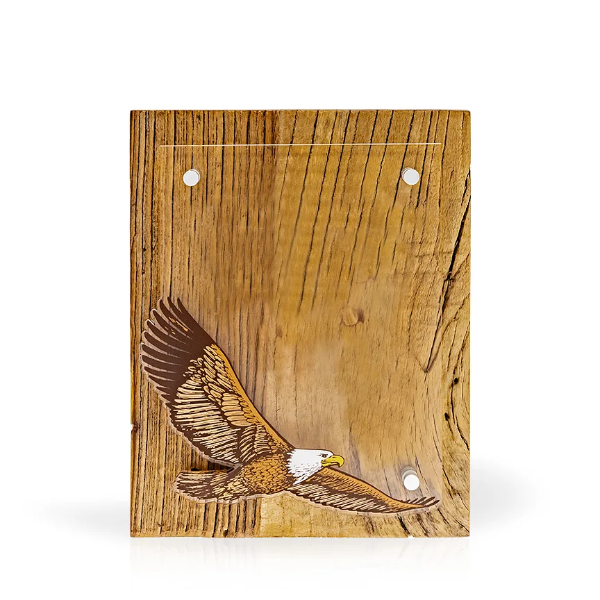 Eagle Rustica Reclaimed Wood Award, 8"x10" view 2