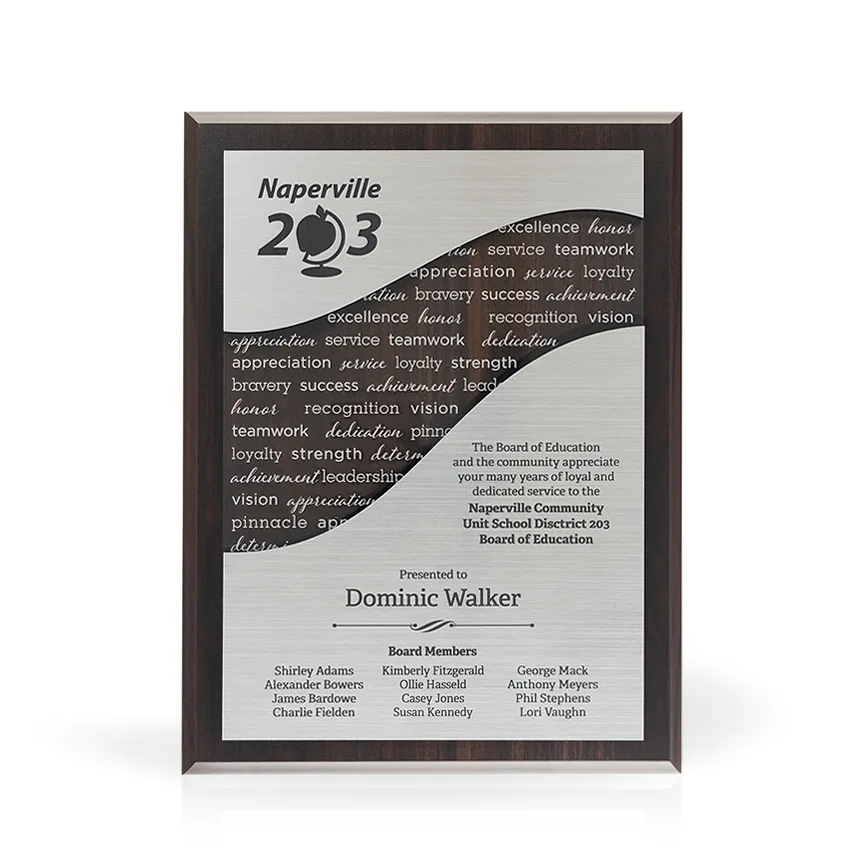 Crestwood Wood & Acrylic Plaque, 9" x 12" view 3