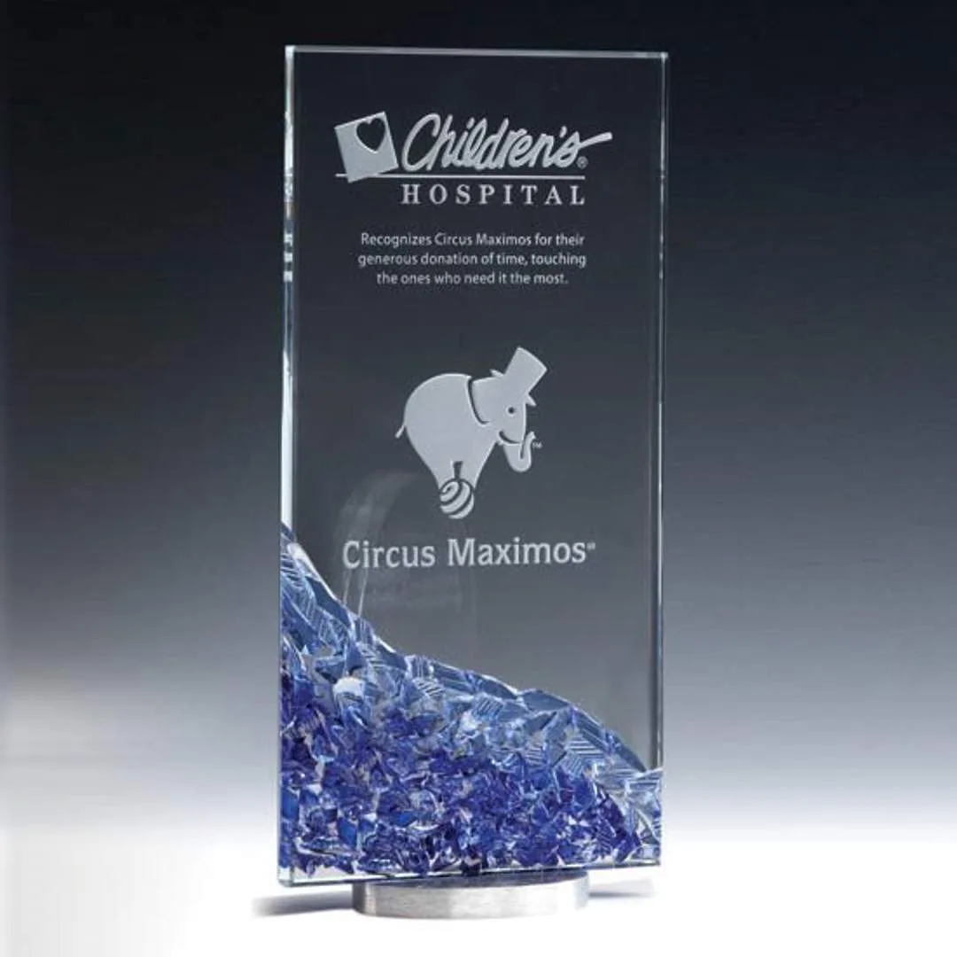 Blue/Silver 5" x 10.5"