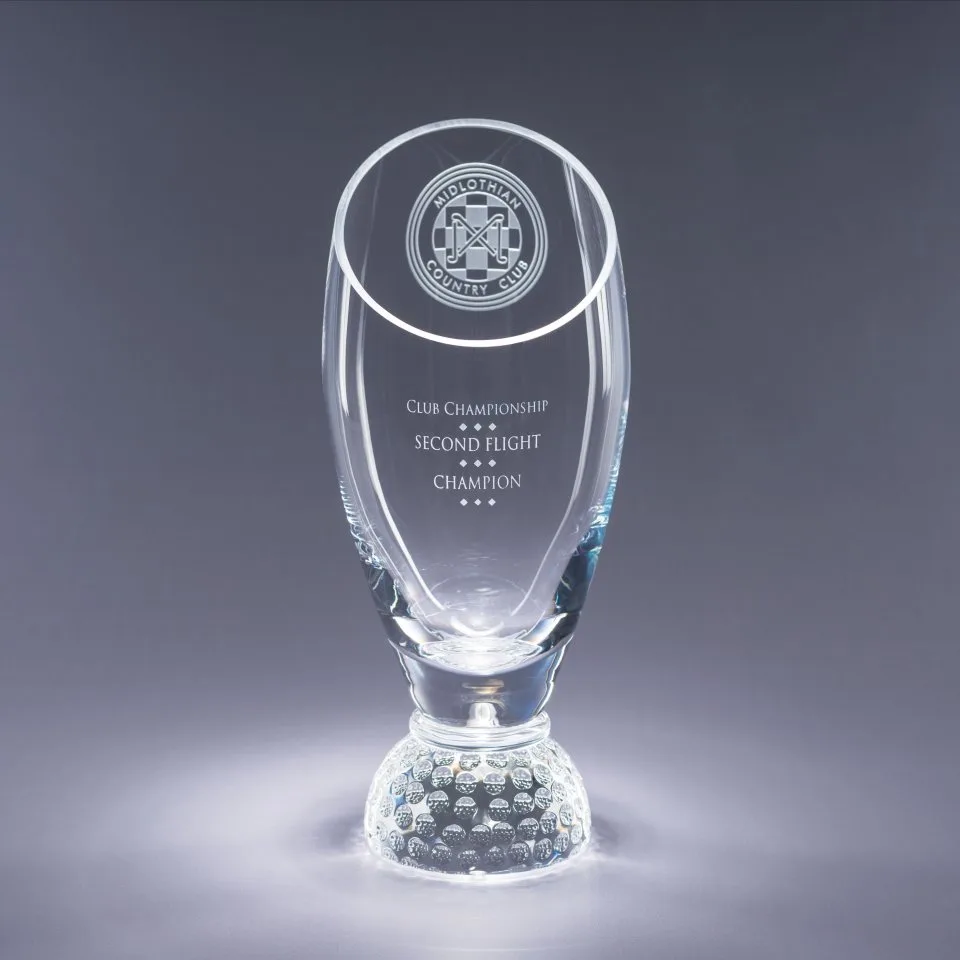 12" Profile Cup Crystal Golf Award