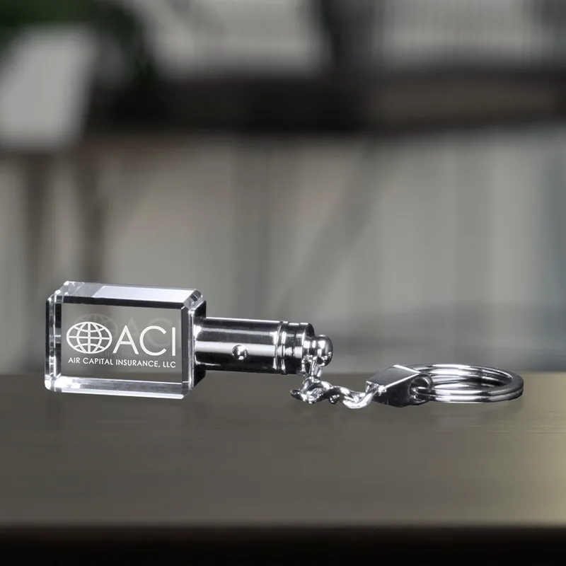 Rectangle Lighted Keychain