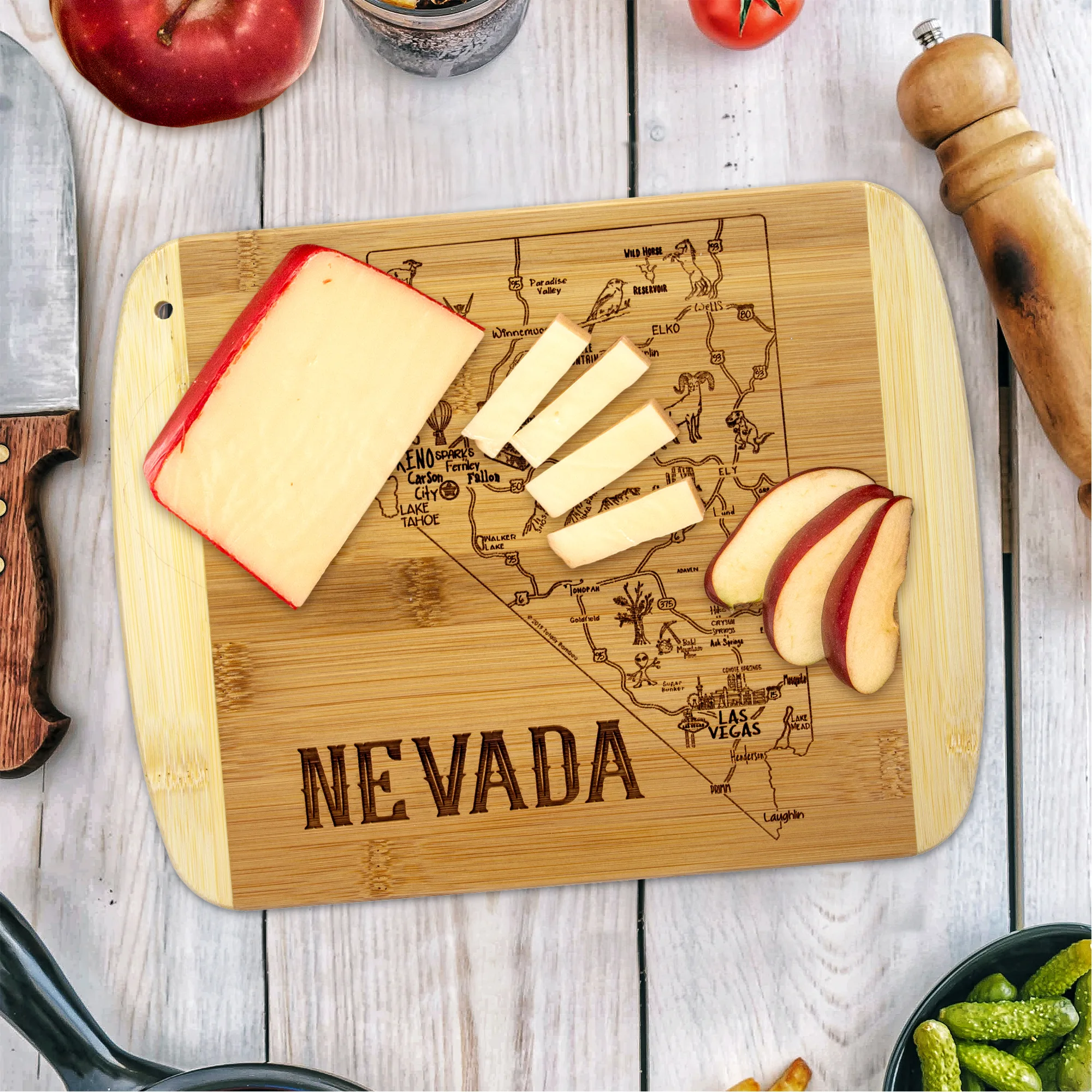 A Slice of Life Nevada Serving & Cutting Board view 2