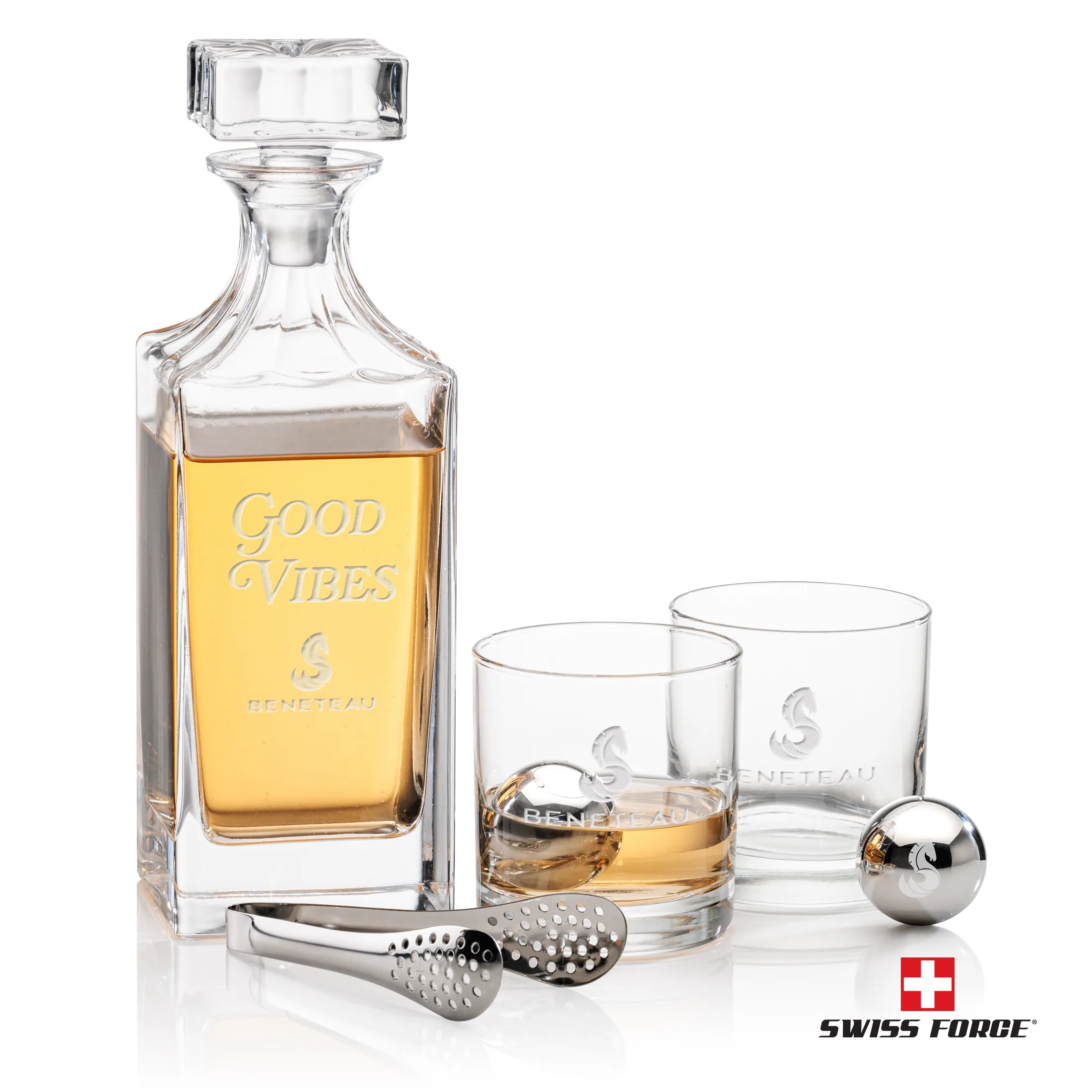 Whiskey Ball Set, Laser Engraving