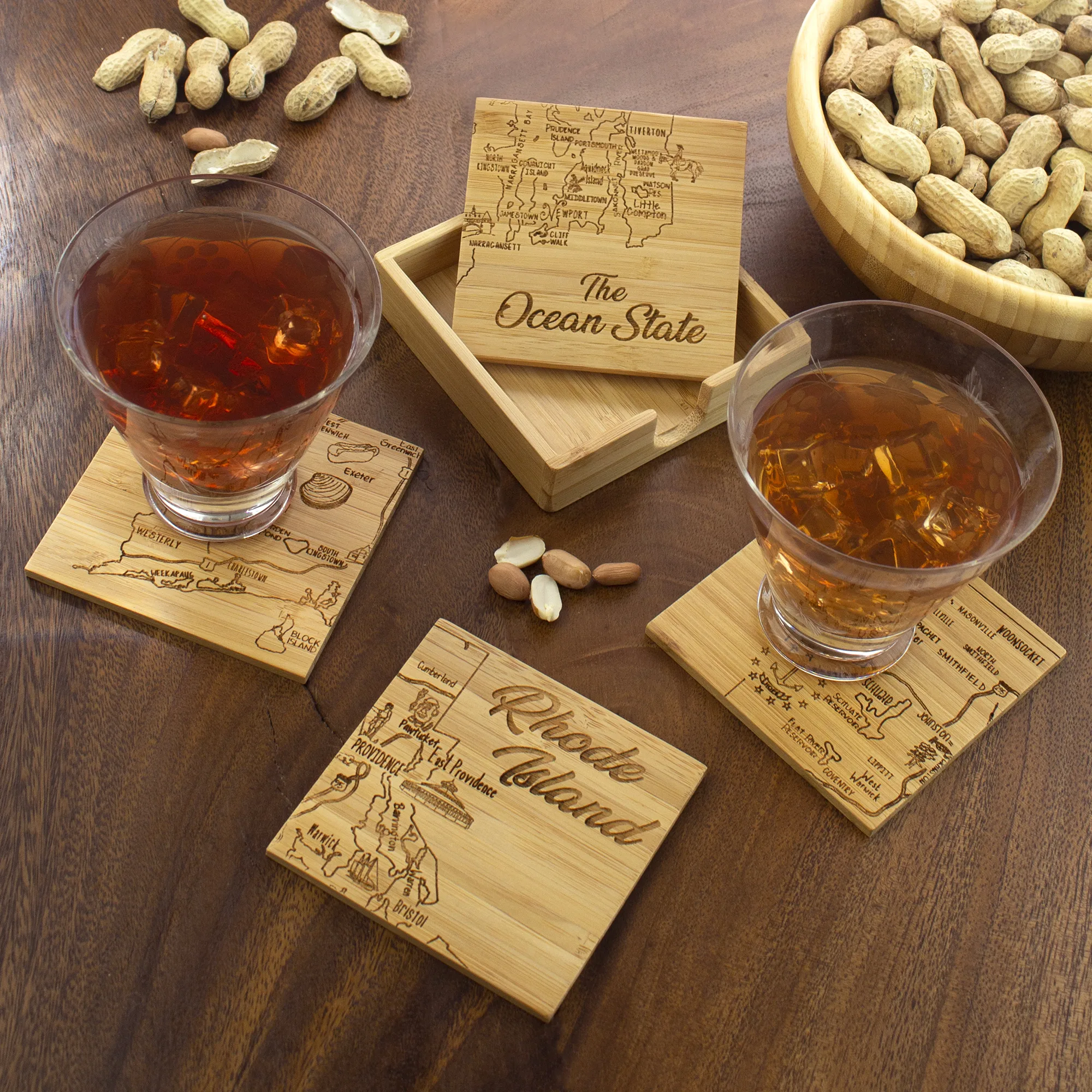 Rhode Island Puzzle Coaster Set view 2
