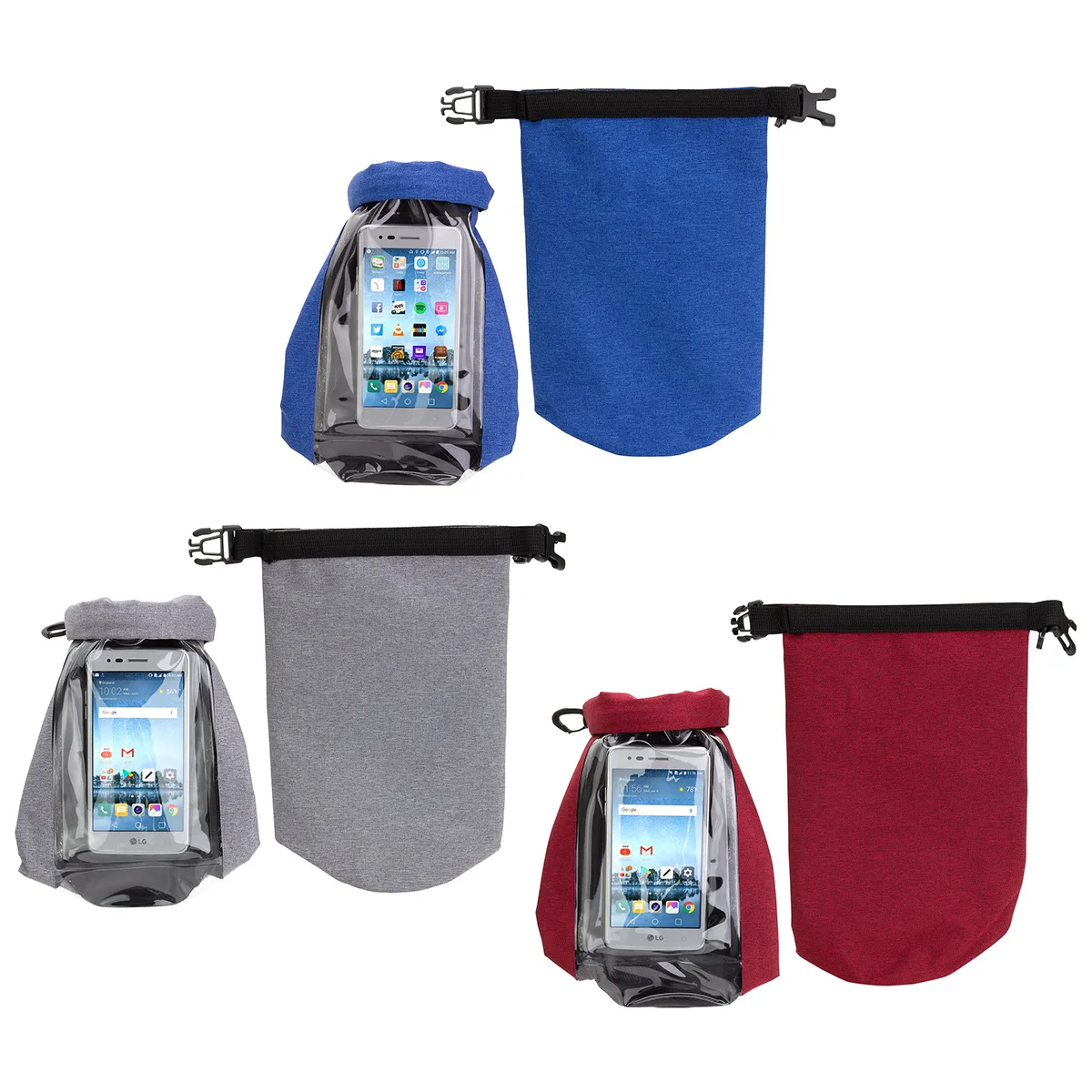 2-Liter Waterproof Gear Bag with Touch-Thru Phone Pocket view 2