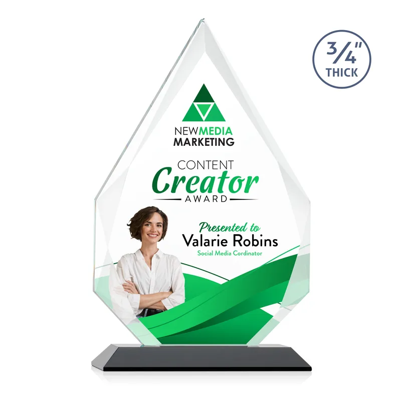 VividPrint™, Standard base, Black, 7.375" x 11.75" x 3"