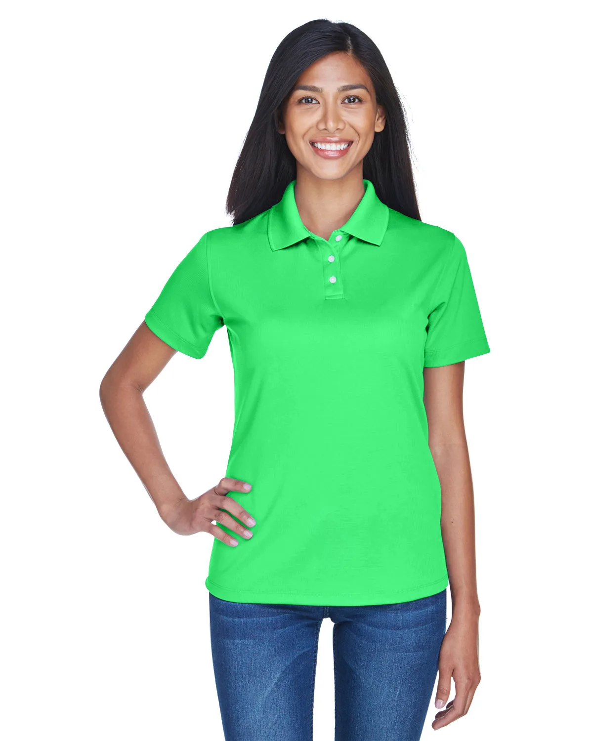 ULTRACLUB Ladies' Cool & Dry Stain-Release Performance Polo view 6