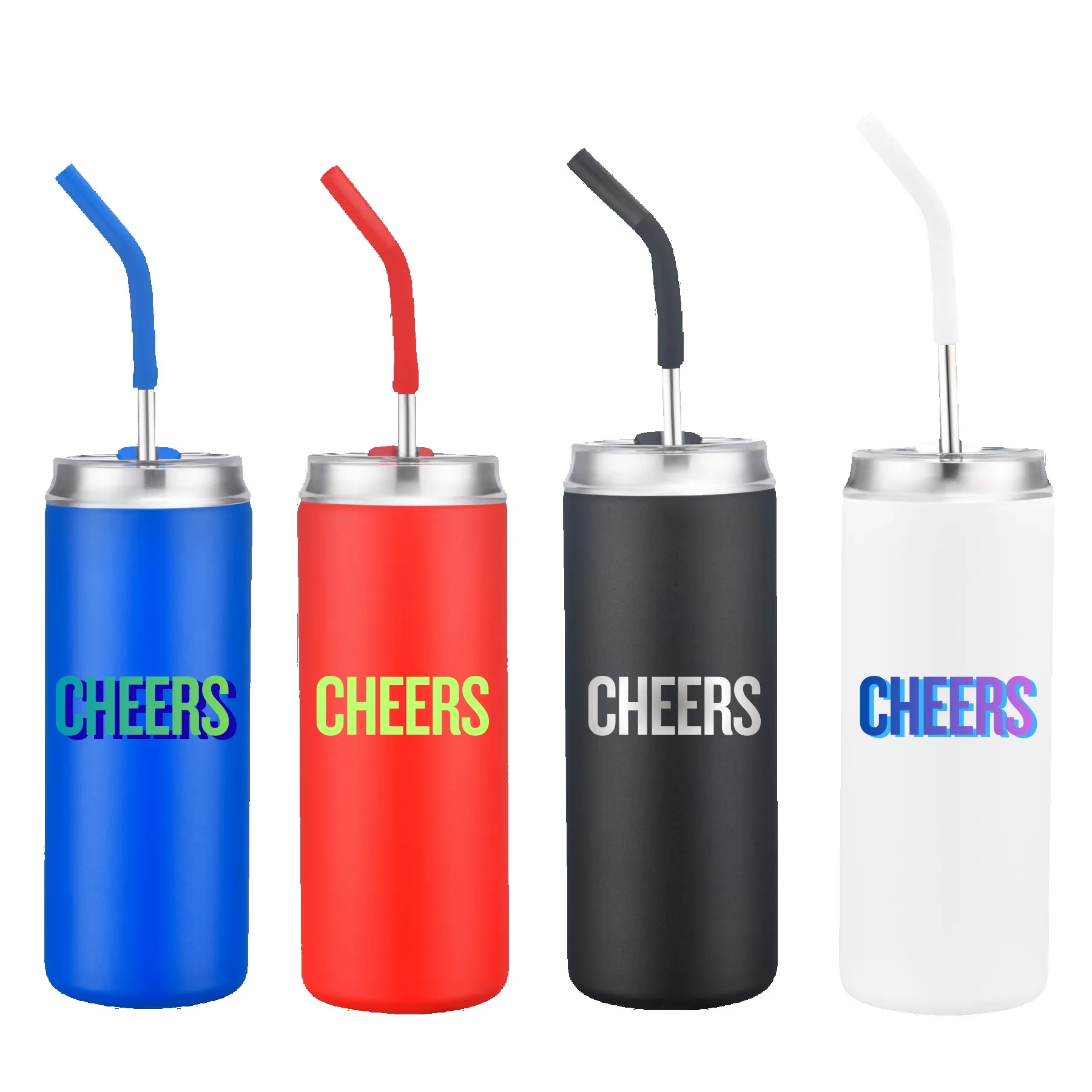 20 Oz. Vacuum Tumbler w/Stainless Steel Straw