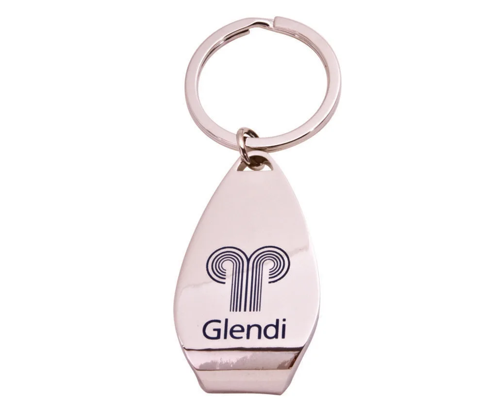 Zinc Keychain w/ Bottle Opener view 2