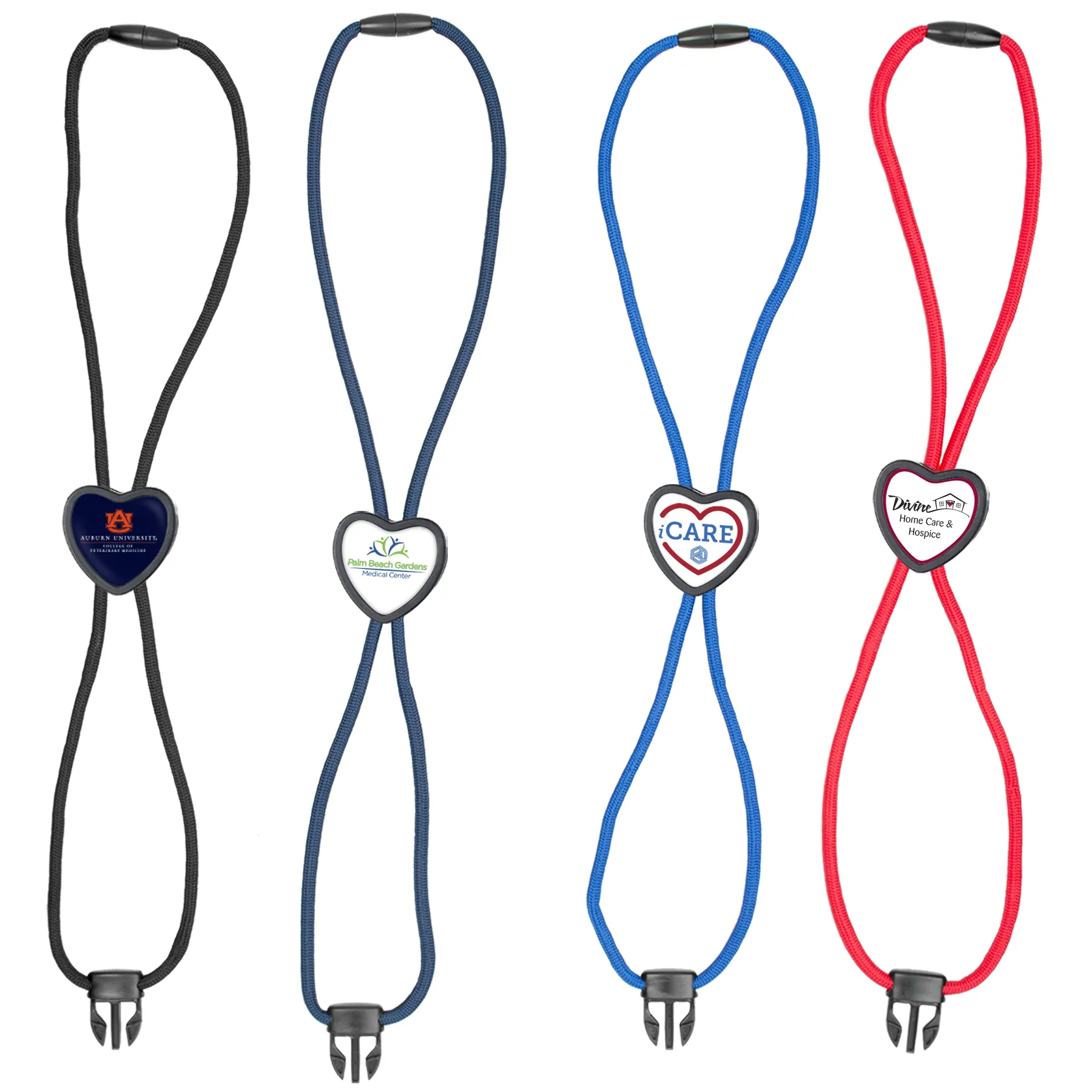 Braided Lanyard w/heart slider view 5