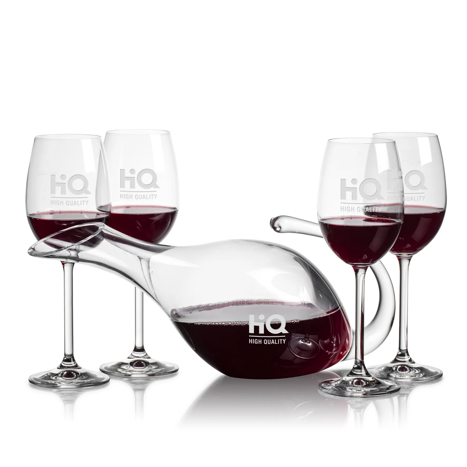 Stemmed Set, Woodbridge Wine Set, Carafe & 4 Wine