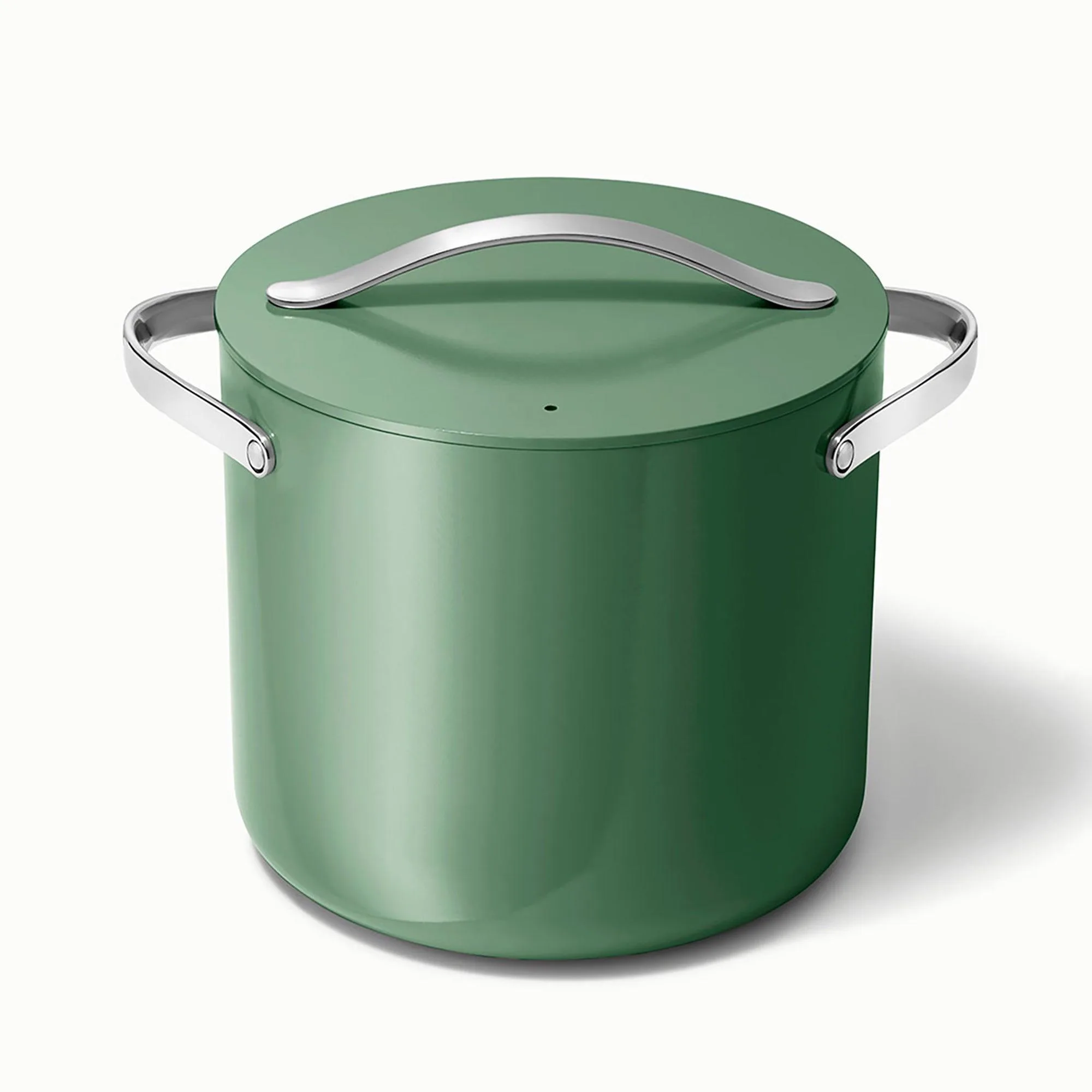 Caraway 12Qt Nonstick Ceramic Stockpot W/ Lid Sage