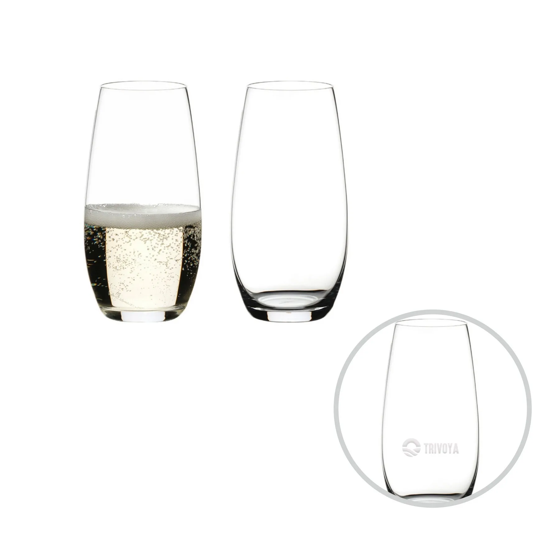 RIEDEL The O Wine Tumblers - Champagne Glass, Set of 2