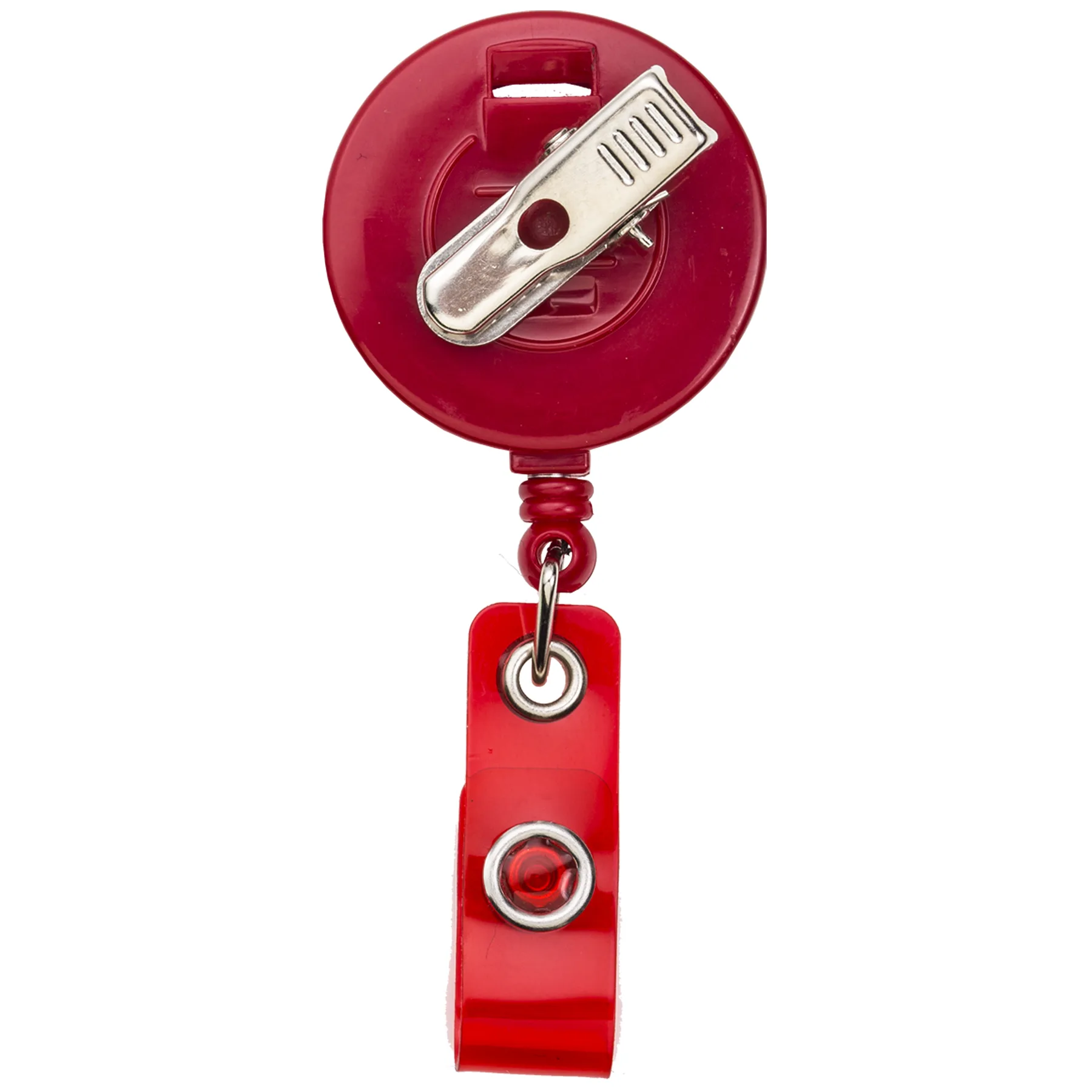 White Face Retractable Badge Reel view 3