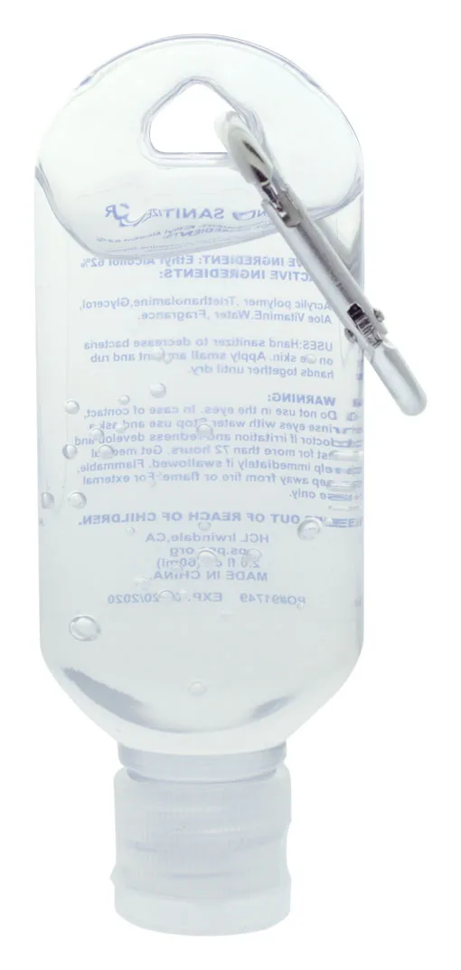 2 Oz. Hand Sanitizer Gel w/Carabiner view 2