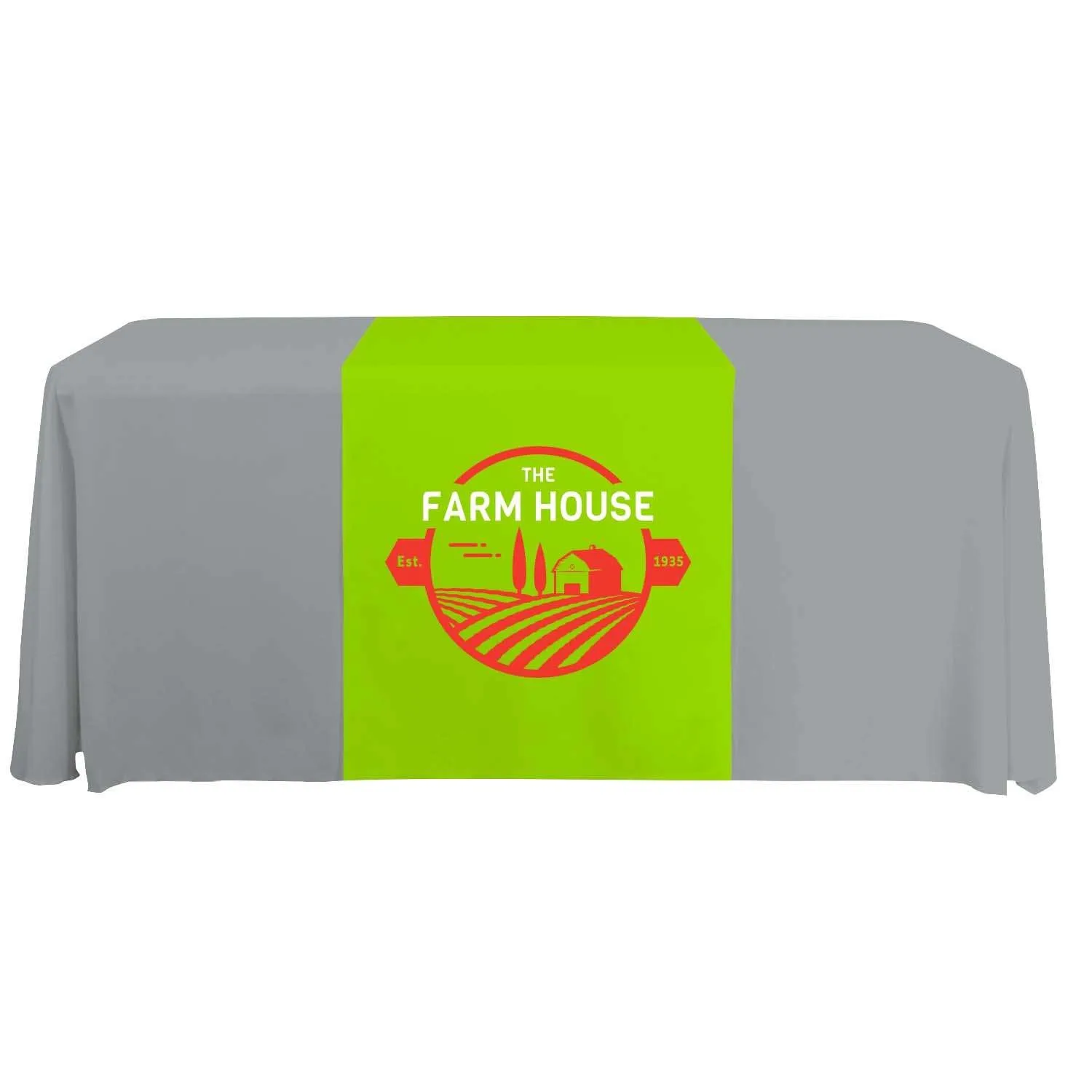 28" Standard Table Runner (Full-Color Front Only) view 4