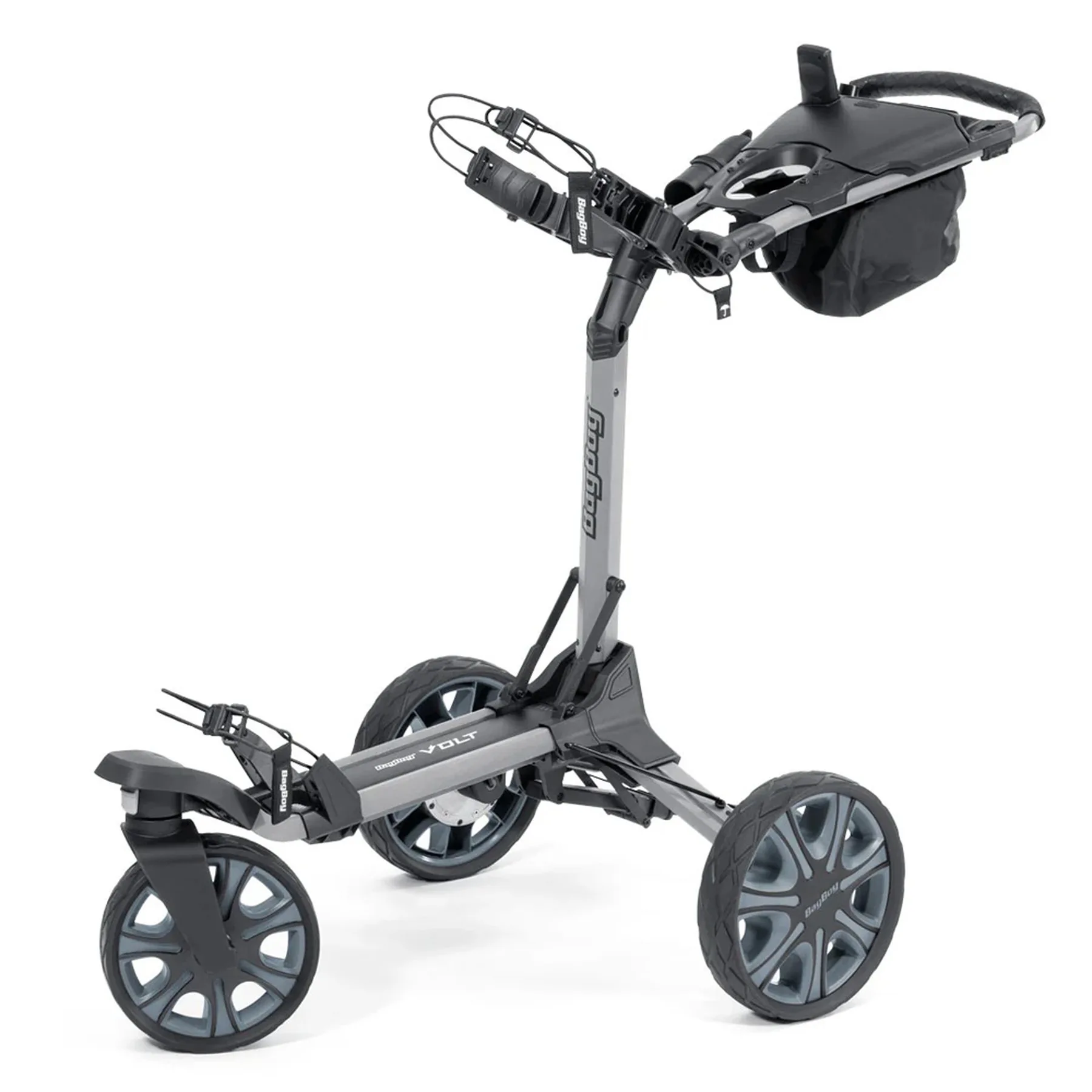 Bag Boy Volt Electric Golf Push Cart - Silver/Black