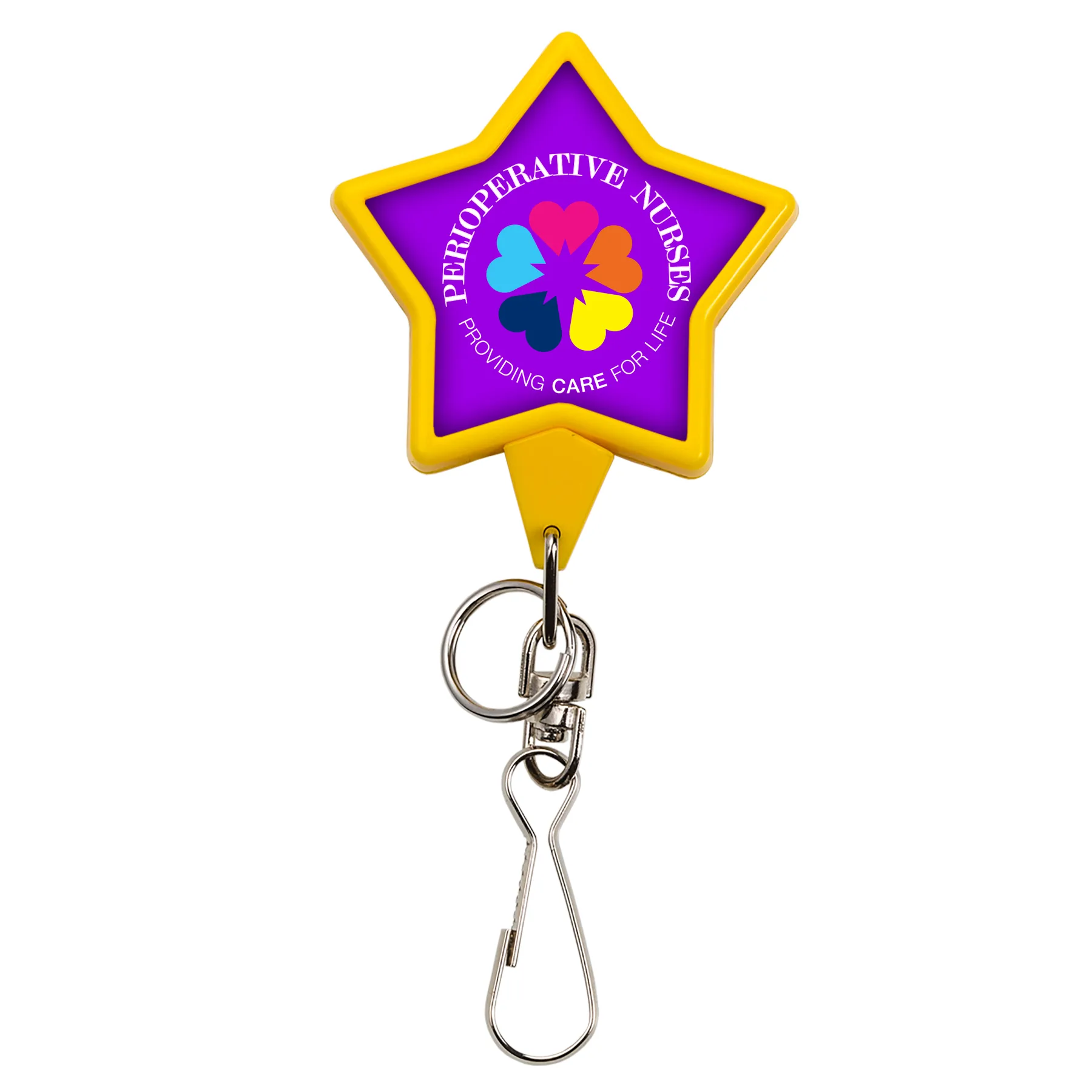 Bamboo Jumbo Star Retractable Badge Reel view 5