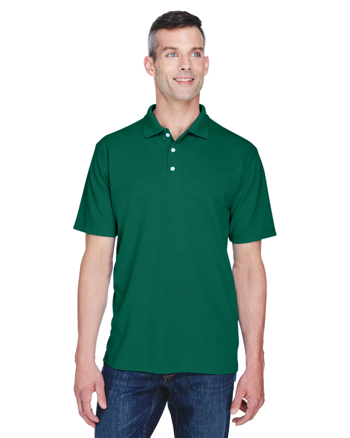ULTRACLUB Men's Cool & Dry Stain-Release Performance Polo view 7
