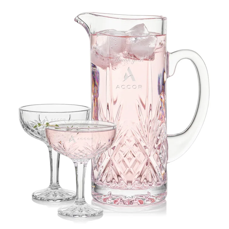 Pitcher & 2 Cocktail Coupes
