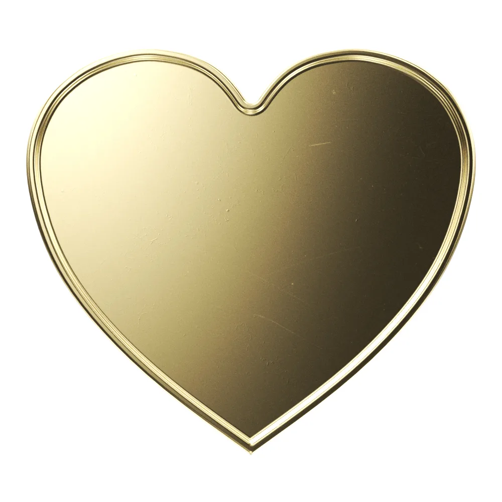 Express Heart Lapel Pin w/ Standard Magnet Back (1-3/8" x 1-1/4") view 2