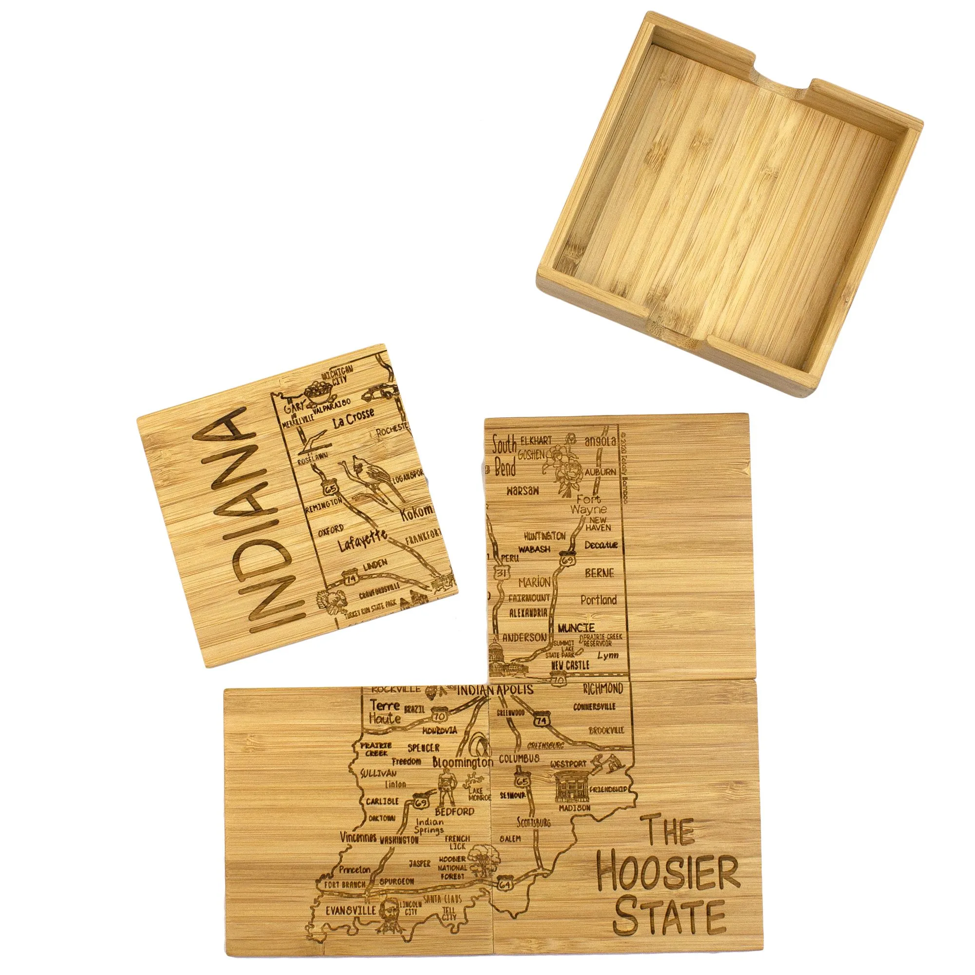 Indiana Puzzle Coaster Set view 6