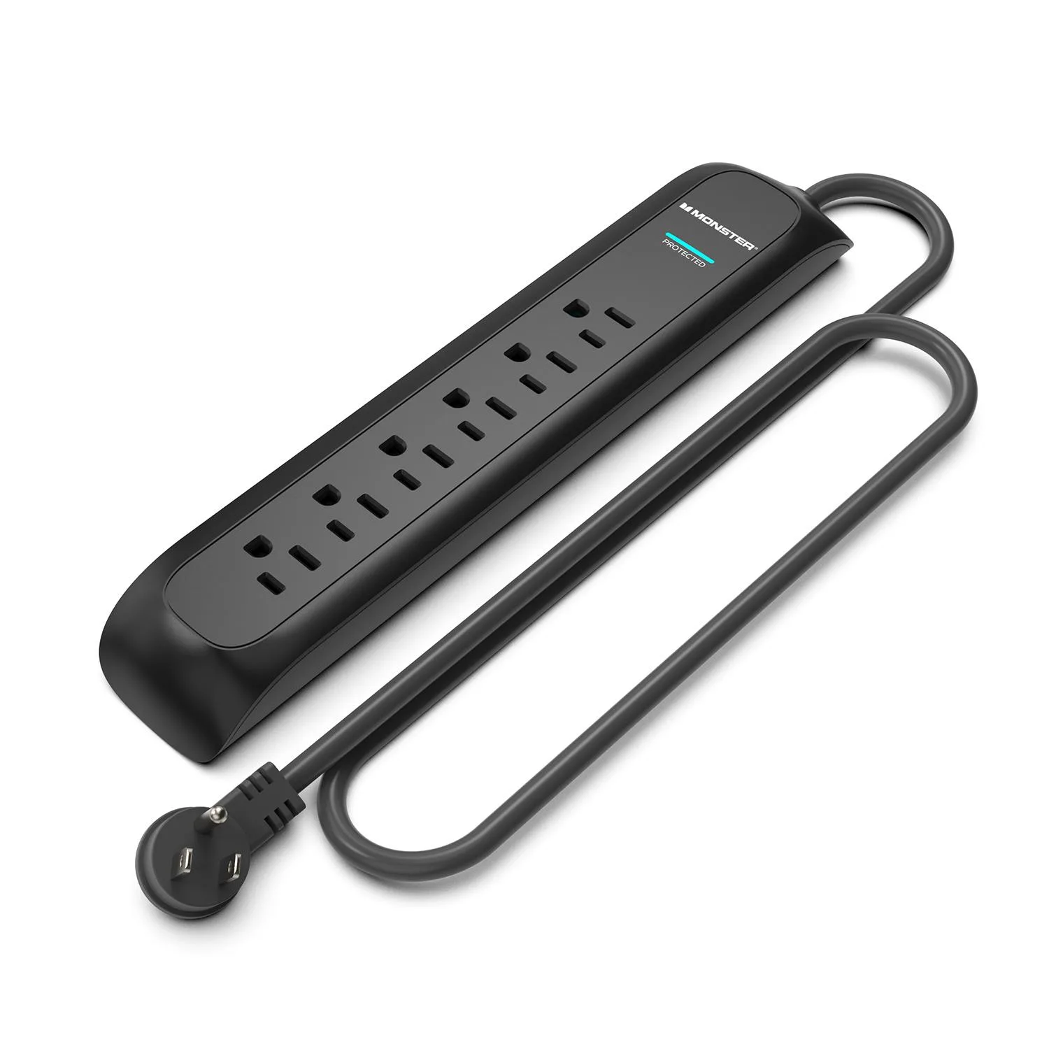 Monster Power Strip/Surge Protector 6' - Black