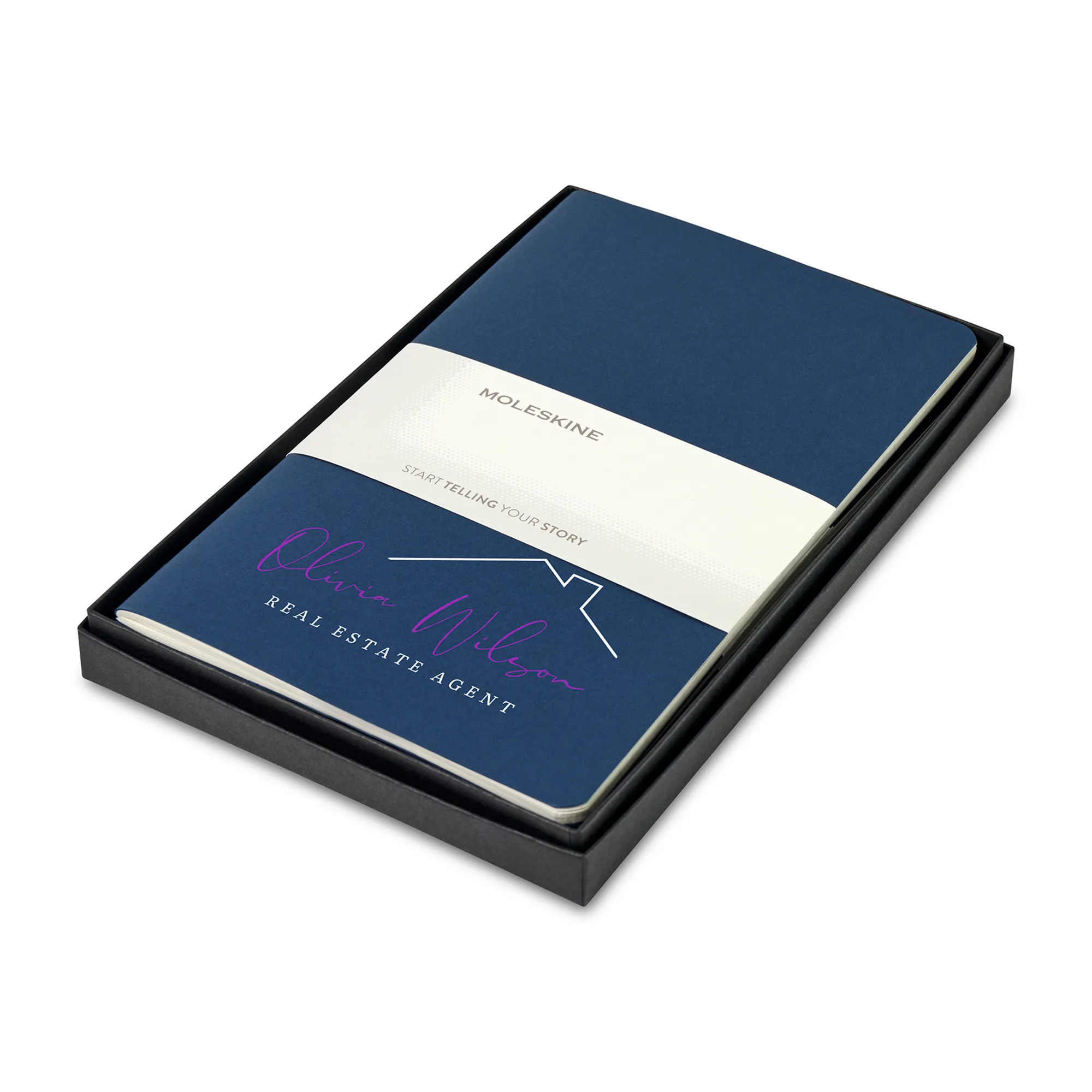 Moleskine® Large Cahier Gift Set - Sapphire Blue