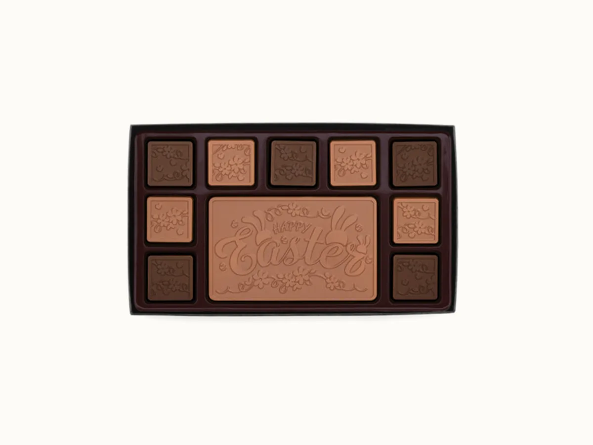 Happy Easter 19-Piece Chocolate Gift Set with Personalized Packaging view 3