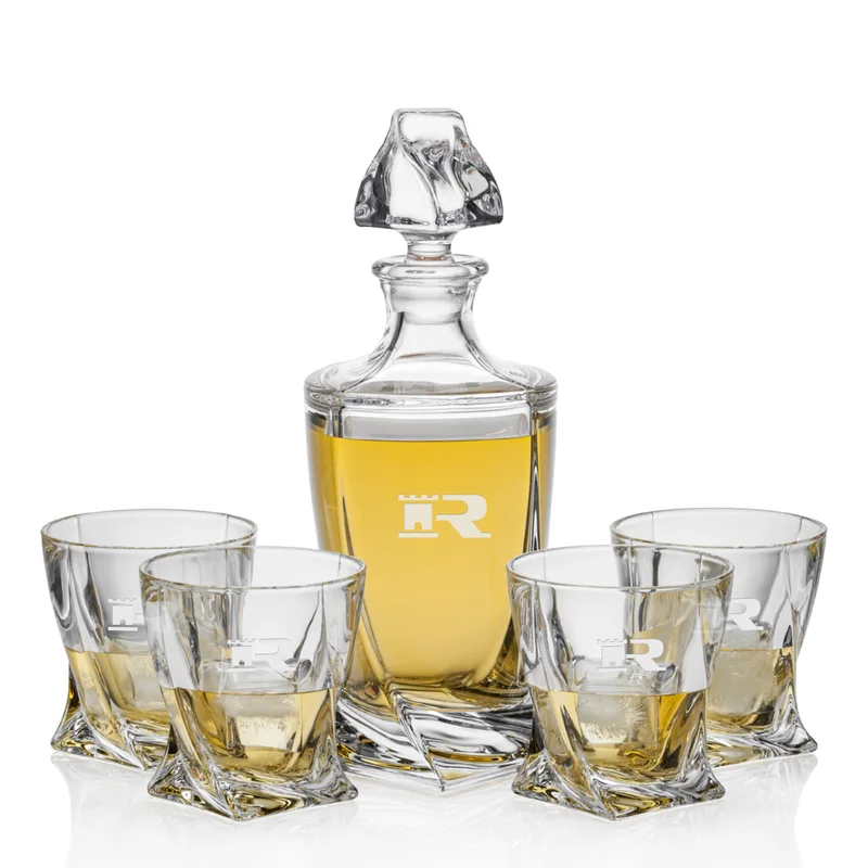 Decanter Set, Decanter & 4 OTR