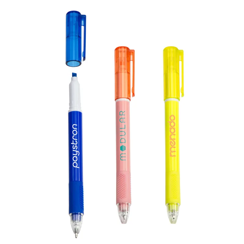 Skywriter Combo Recycled Plastic Ball Pen & Highlighter