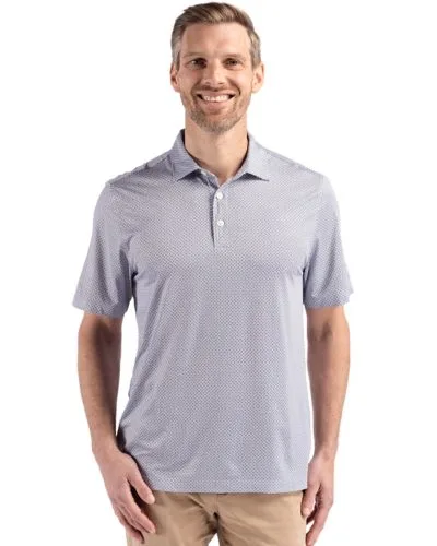 Cutter & Buck Pike Eco Diamond Dot Print Recycled Mens Big & Tall Polo view 6