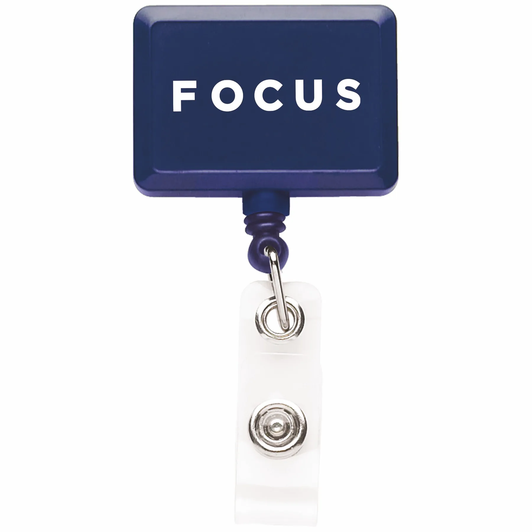 Rectangle Retractable Badge Reel w/belt cliip view 5