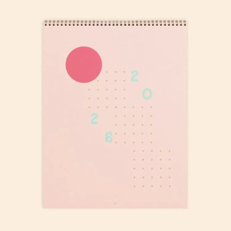 Calendar - Jumbo - Vertical - Text Weight With Color Guts view 4