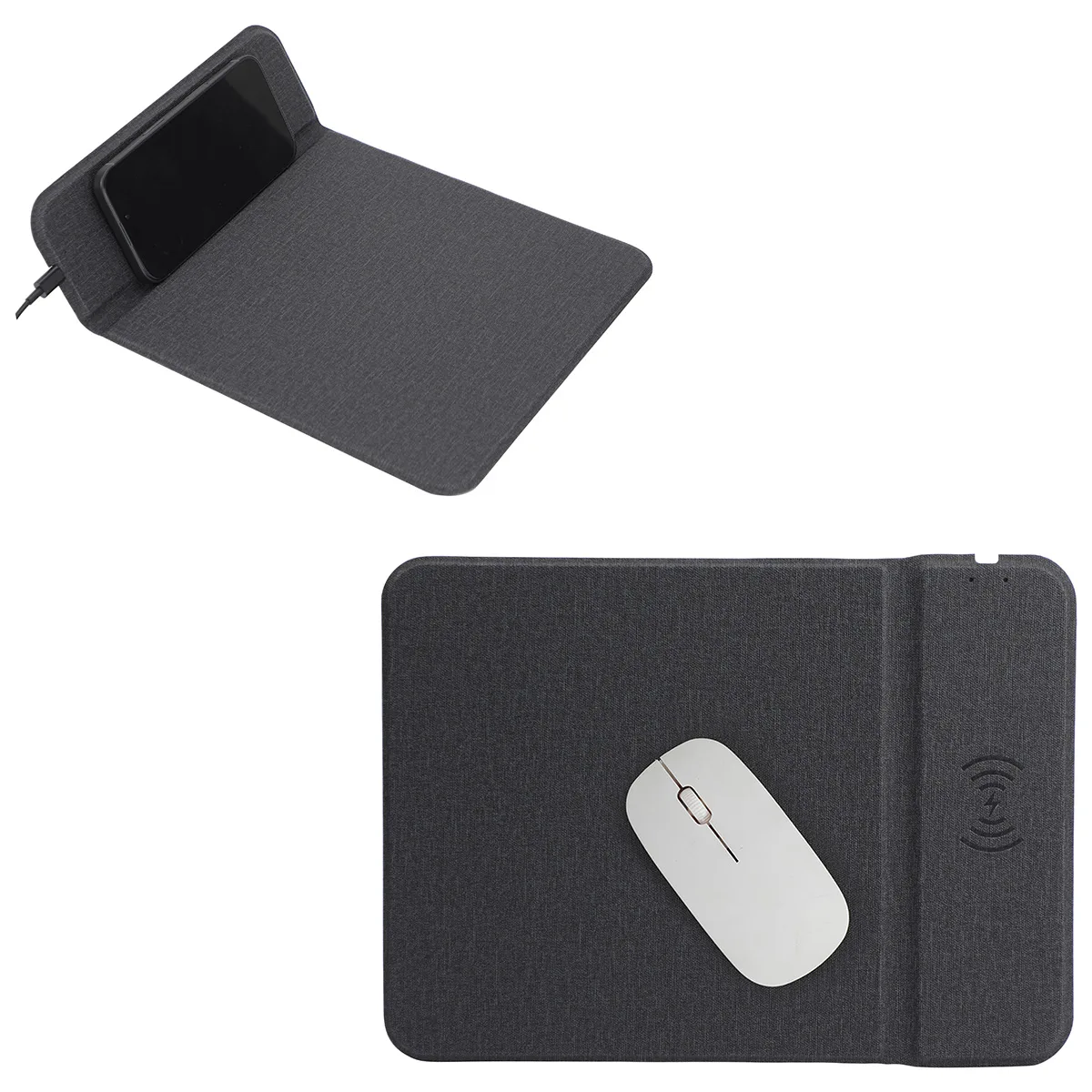 Azure 15W Wireless Charger Mouse Pad with Kickstand view 2