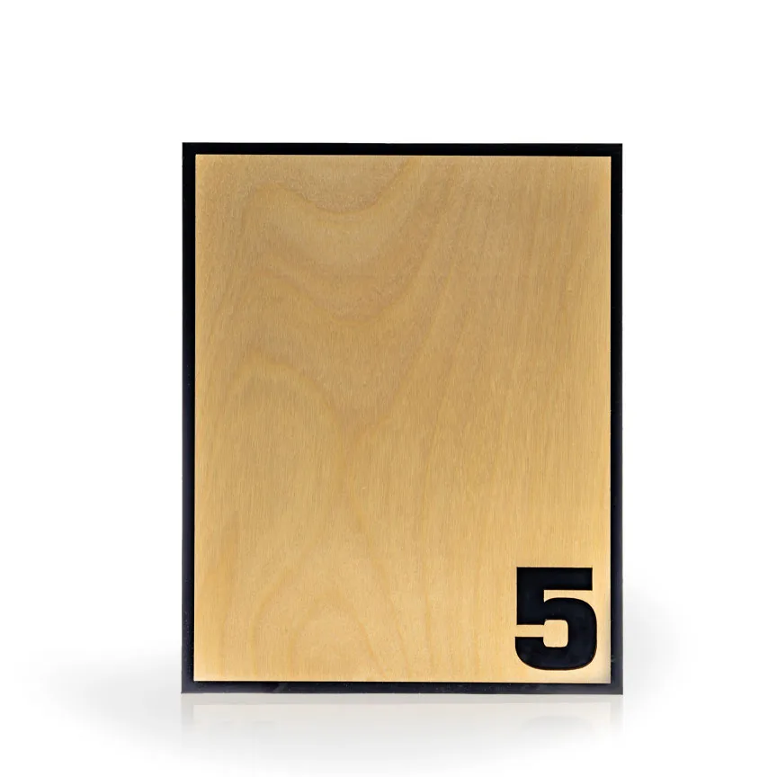 Collin Award Plaque, 5 Year - UV Print view 2