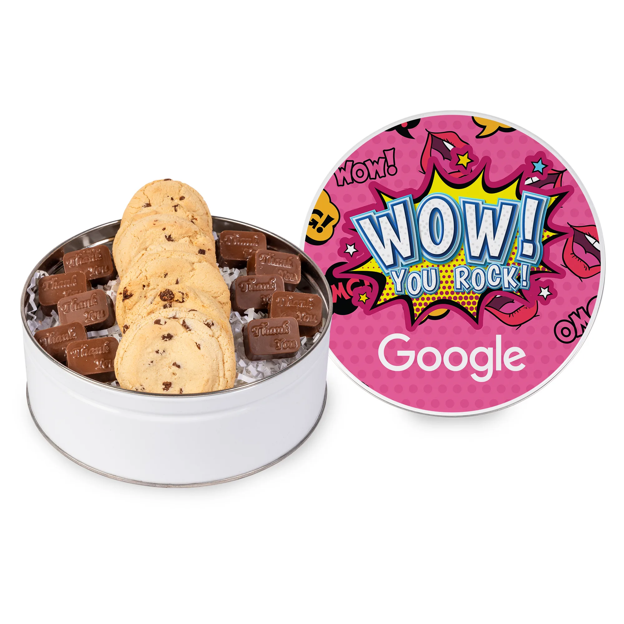 Molded Chocolate and Chocolate Chip Cookie Tin I view 2
