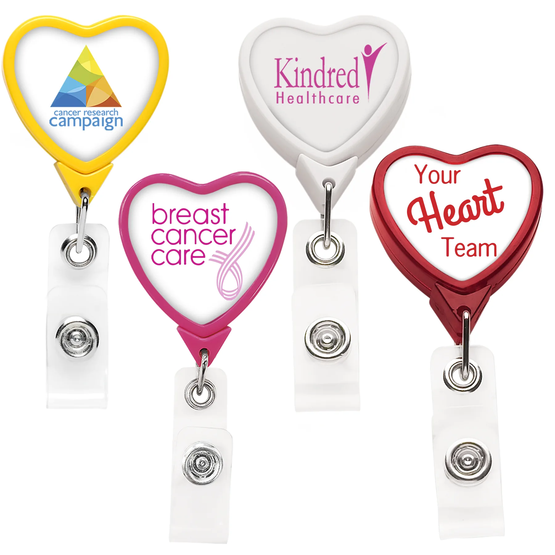 Heart Retractable Badge Reel