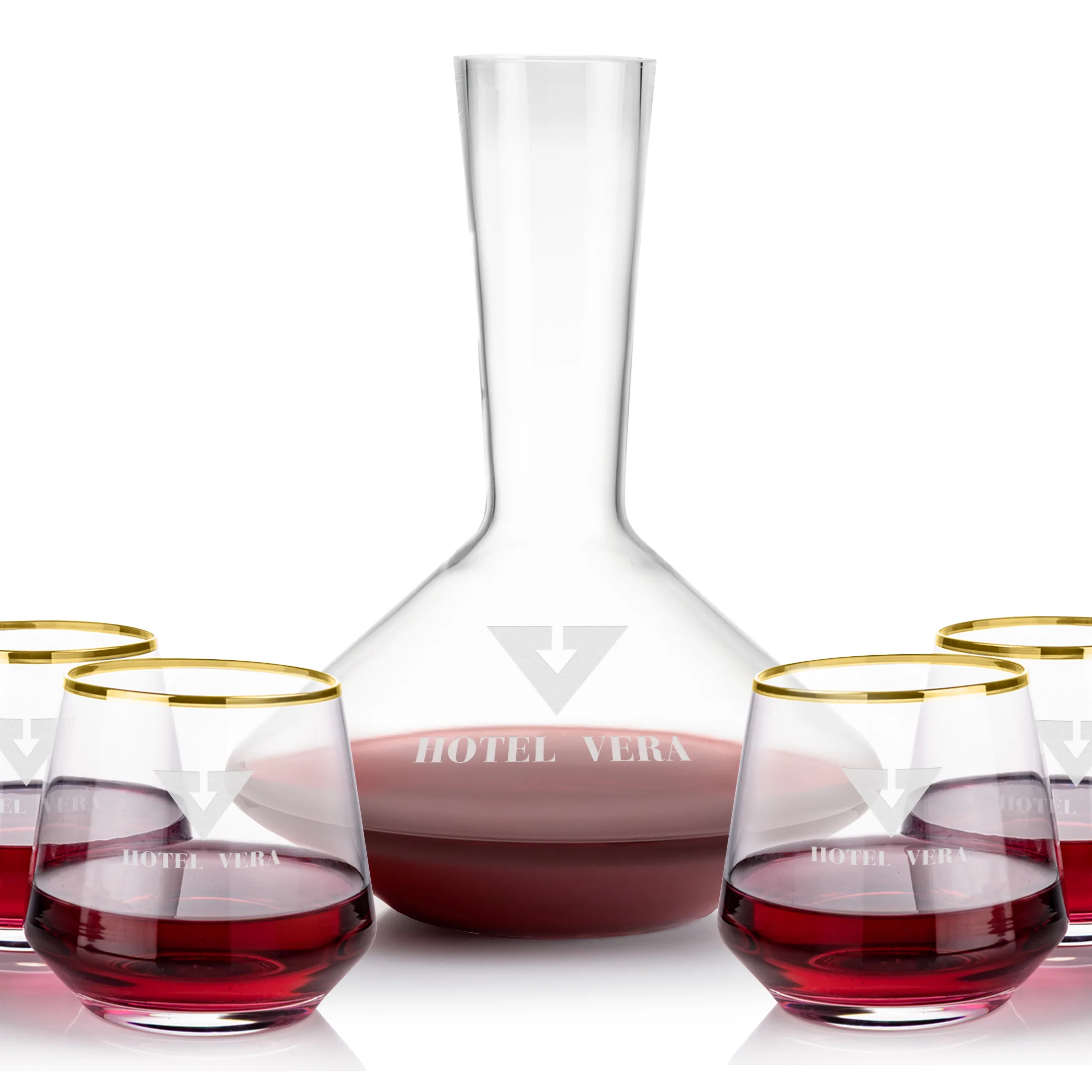 Carafe & 4 Stemless