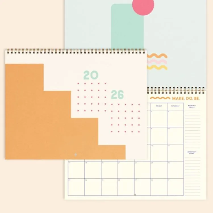 Calendar - Large - Horizontal - Text Weight With Color Guts view 3