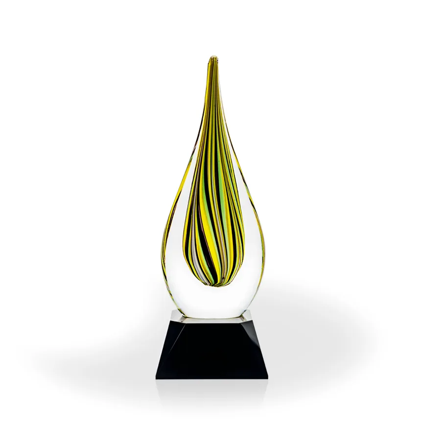 Linden Flame Art Glass Award view 2