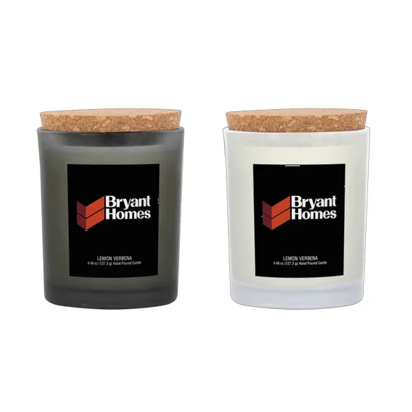 Niva Frosted 6oz Candle With Cork Lid