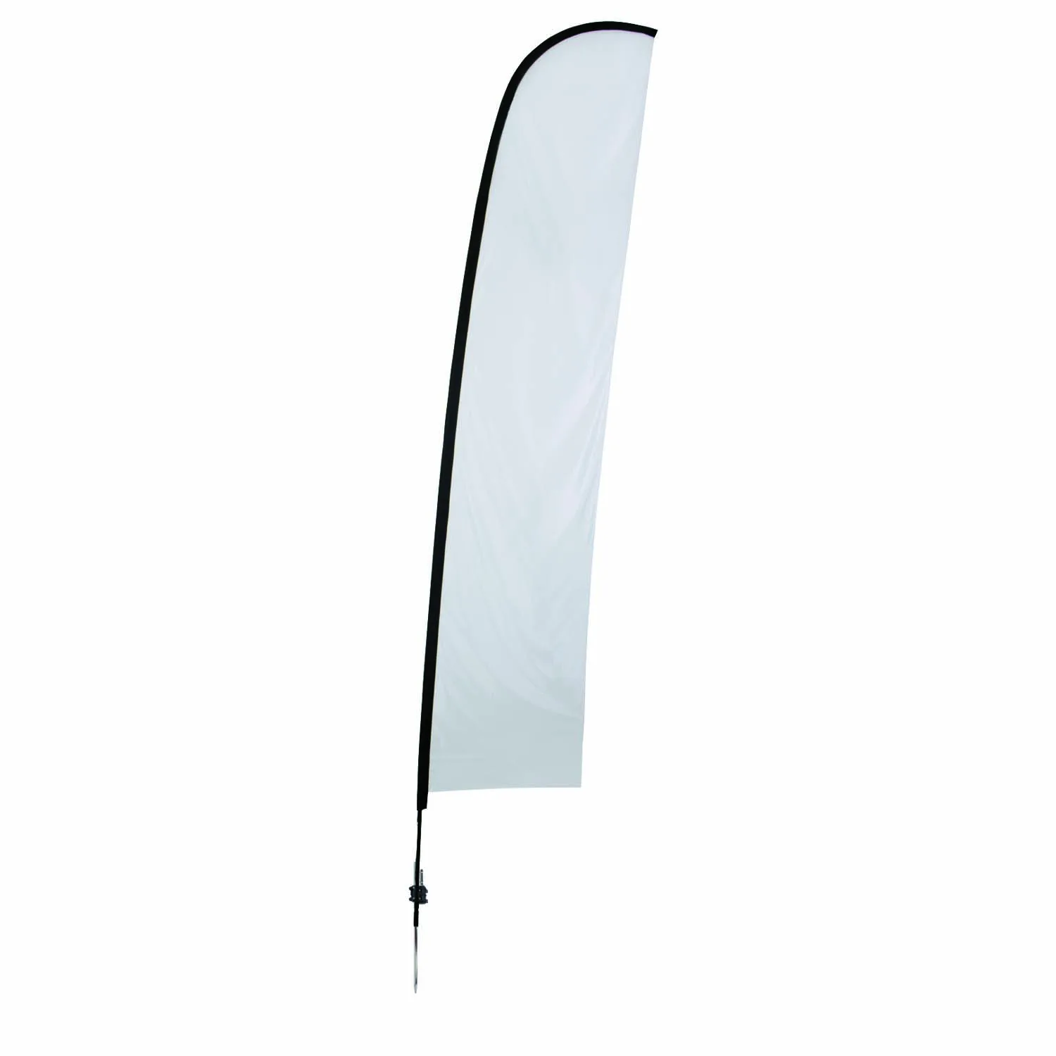 17' Premium Blade Sail Sign Flag, 1-Sided, Ground Spike view 2