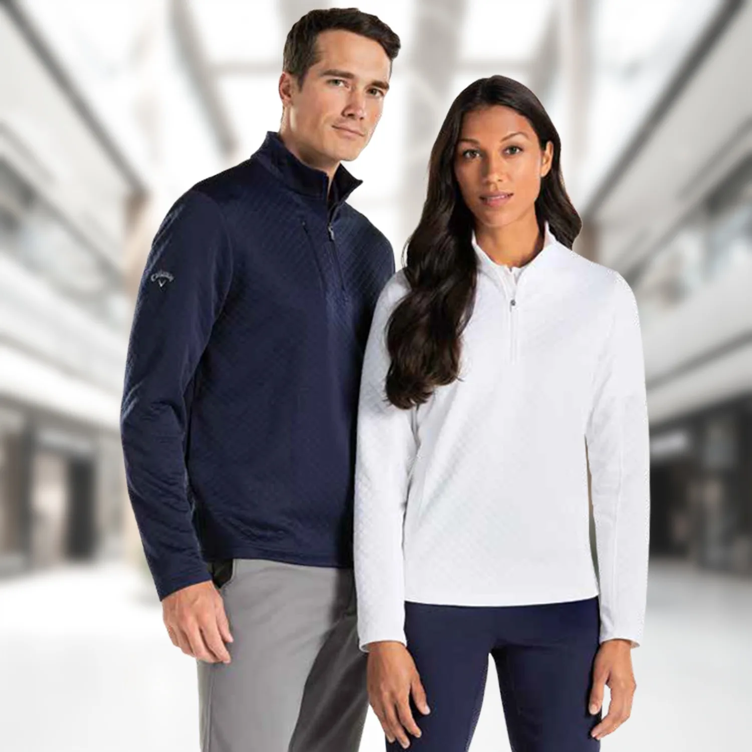 Callaway® Diamond Quilted Fleece Men's 1/4-Zip Pullover view 4