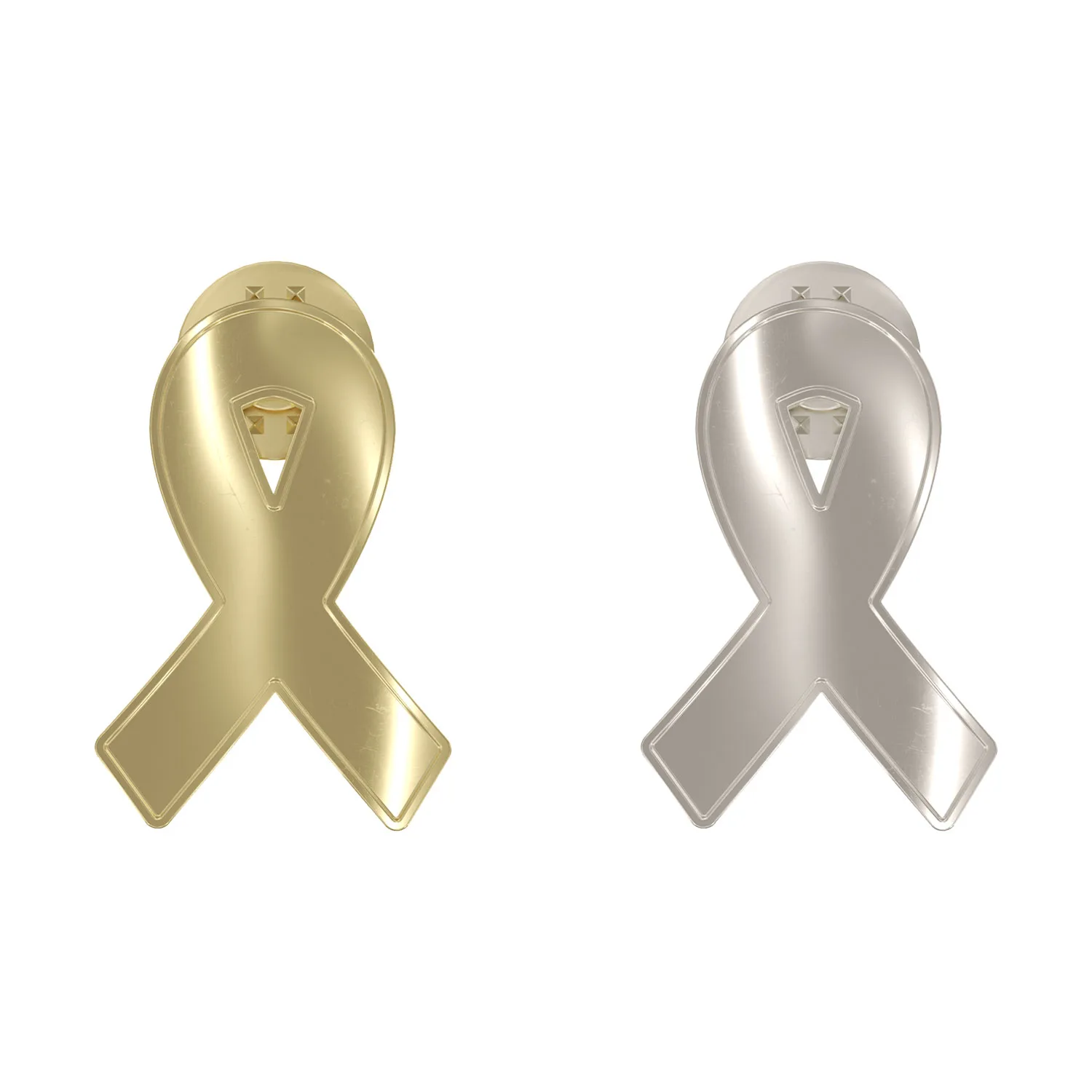 Awareness Ribbon Lapel Pin - Any Color - Fully Customizable view 2