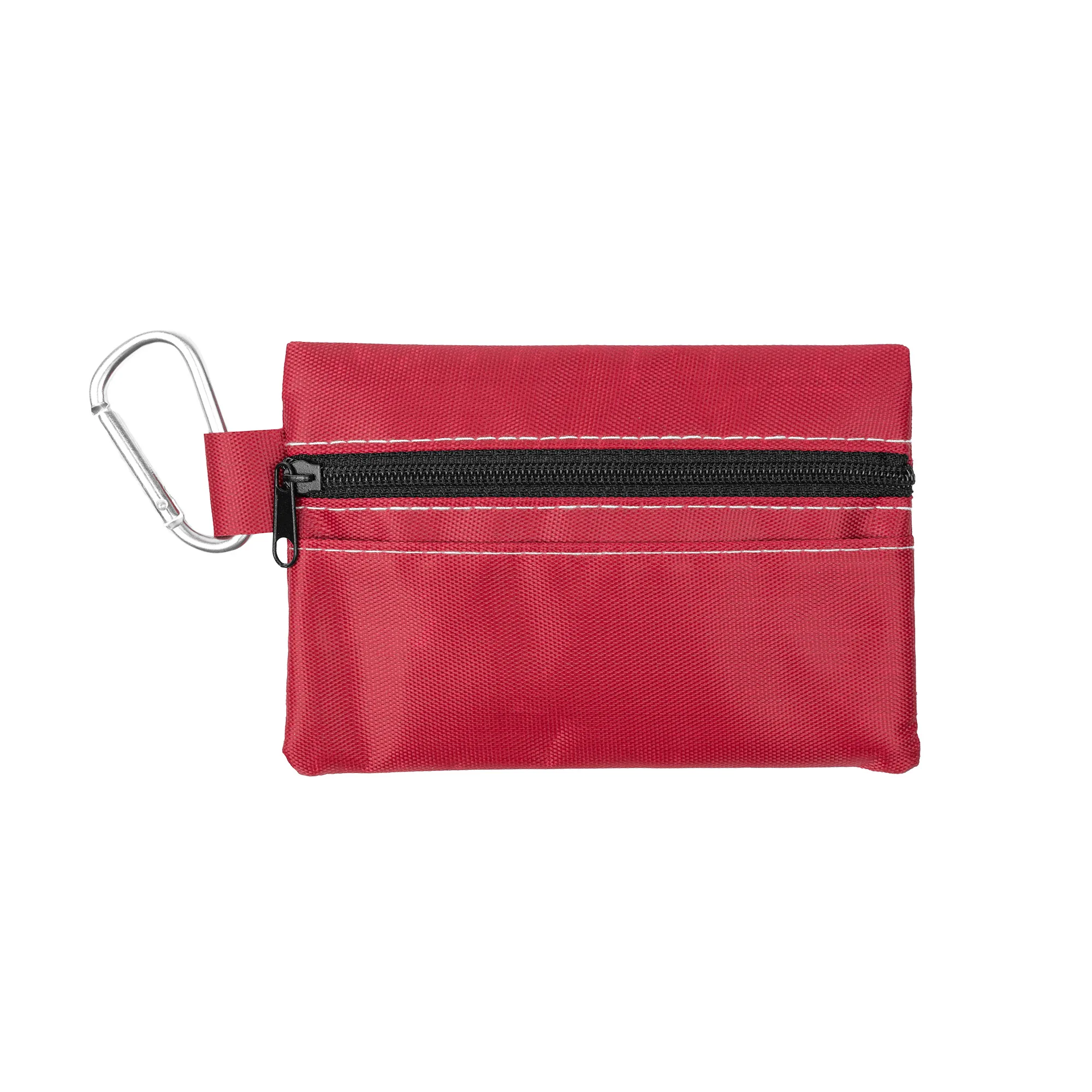 14pc First Aid Kit in Soft Zipper Pouch with Carabiner view 2