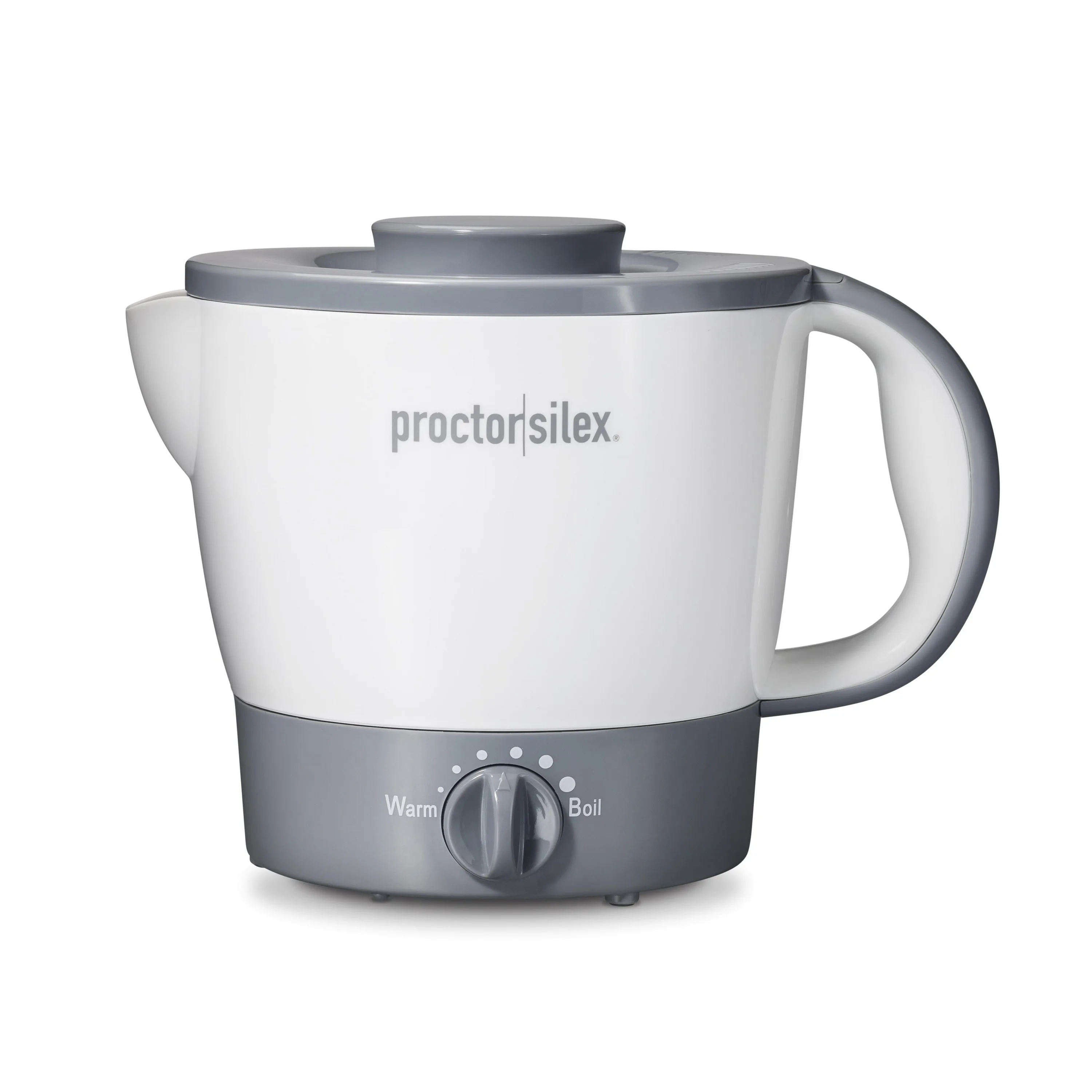 Proctor Silex 32 Oz. Hot Pot, Adjustable Heat From Warm To Boil, Easy-To-Clean Nonstick Surface, Whi