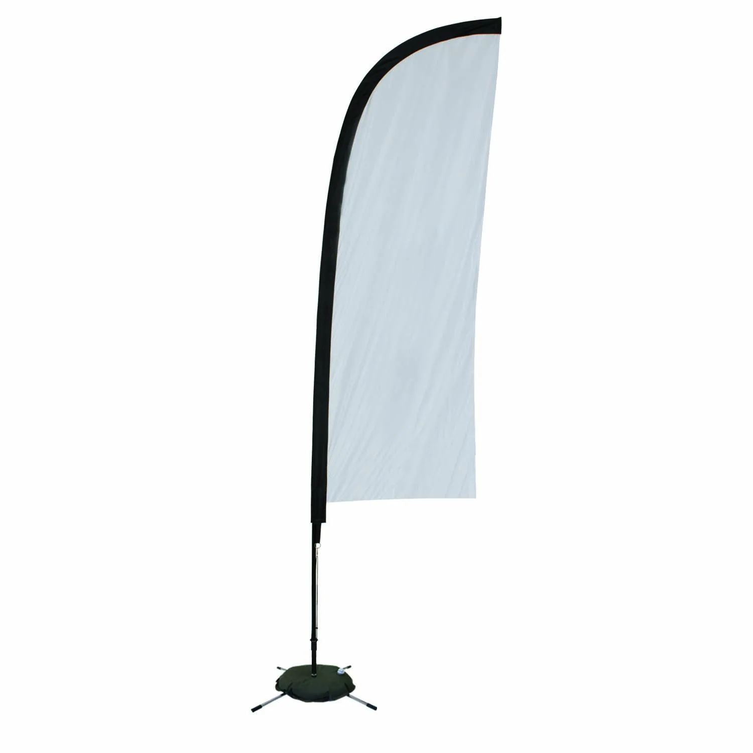 9' Premium Blade Sail Sign Flag, 1-Sided, Scissor Base view 2